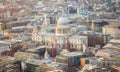 Saint Paul cathedral in London city Royalty Free Stock Photo