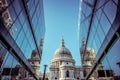 Saint Paul Cathedral london from the mall Royalty Free Stock Photo