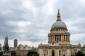 Saint Paul Cathedral`s dome, London, England Royalty Free Stock Photo