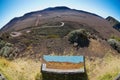 View to the Plaine des Sables at 2260 m above sea level near Piton de la Fournaise volcano in Saint-Paul De La Reunion, France.