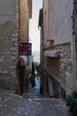 Saint-Paul de Vence, France â August 11, 2023 - typical narrow street with tourists on a beautiful summer day Royalty Free Stock Photo