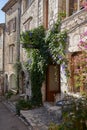 Saint-Paul de Vence, France â August 11, 2023 - typical narrow street with tourists on a beautiful summer day Royalty Free Stock Photo