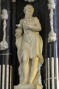 Saint Paul the Hermit, statue on the main altar at the Church of the Assumption of the Virgin Mary in Remete, Zagreb