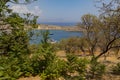 Saint Paul`s Bay In Lindos On The Island Of Rhodes Royalty Free Stock Photo