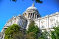 Saint Paul`s Cathedral on Ludgate Hill at the highest point of the City of London, England, UK Royalty Free Stock Photo