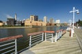 Saint Paul skyline form Harriet Island Marina, St. Paul, Minnesota, USA