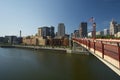 Saint Paul skyline, Wabasha Street Freedom Bridge, Saint Paul, Minnesota Royalty Free Stock Photo