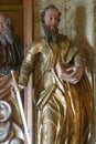 Saint Paul, statue on the altar of the Holy Trinity in the church Visitation of the Virgin Mary in Vinagora, Croatia