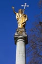 Saint Paul Statue at St. Pauls Cathedral in London Royalty Free Stock Photo