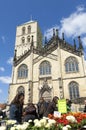 Saint-Paulus cathedral, flower market. MÃÂ¼nster