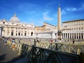 Saint Pedro square in Vatican, Italie Royalty Free Stock Photo