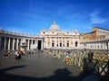 Saint Pedro square in Vatican, Italie Royalty Free Stock Photo