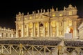 Saint Peter Basilica building in Vatican Rome Royalty Free Stock Photo