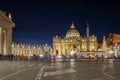 Saint Peter Basilica building in Vatican Rome Royalty Free Stock Photo