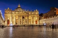 Saint Peter Basilica building in Vatican Rome Royalty Free Stock Photo