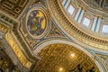 Saint Peter basilica dome seen from inside