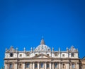 Saint Peter Basilica Dome in Vatican Royalty Free Stock Photo