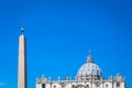 Saint Peter Basilica Dome in Vatican Royalty Free Stock Photo