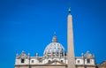 Saint Peter Basilica Dome in Vatican Royalty Free Stock Photo