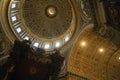 Saint Peter basilica inner view, Rome, Vatican city Royalty Free Stock Photo