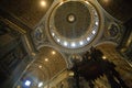 Saint Peter basilica inner view, Rome, Vatican city Royalty Free Stock Photo