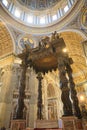 Saint Peter basilica inner view, Rome, Vatican city