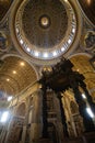 Saint Peter basilica inner view, Rome, Vatican city