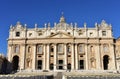 Saint Peter Basilica at the Piazza San Pietro. Vatican City, Rome, Italy. Royalty Free Stock Photo