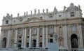 Saint Peter Basilica and the statue of Saint Paul in Vatican cit Royalty Free Stock Photo