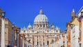 Saint Peter Basilica in Vatican, Rome,Italy Royalty Free Stock Photo