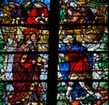 Saint Peter is called by Jesus - Stained Glass in Rouen Cathedral