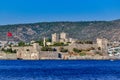 Saint Peter Castle Bodrum Kalesi in Bodrum, view from the sea Royalty Free Stock Photo