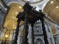 Saint peter cathedral vatican city rome interior Royalty Free Stock Photo