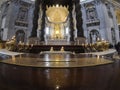 Saint peter cathedral vatican city rome interior Royalty Free Stock Photo