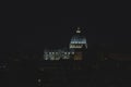 Saint Peter cathedral. Vatican night view. Italy