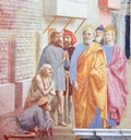 Saint Peter Healing the Sick - Fresco in Florence