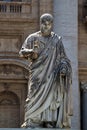 Saint Peter holding Keys of the Kingdom of Heaven - Vatican City, Rome, Italy Royalty Free Stock Photo