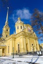Saint Peter and Paul Cathedral at Saint Petersburg, Russia Royalty Free Stock Photo