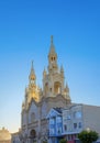 Saint peter and Paul church at Washington square in San Francisco Royalty Free Stock Photo