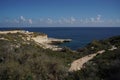 Saint peter pools Malta rock formation hole on rocks