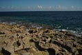 Saint peter pools Malta rock formation hole on rocks