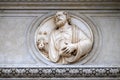 Saint Peter, relief on the portal of the Cathedral of Saint Lawrence in Lugano