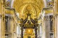 Saint Peter`s Basilica Bernini Baldacchino Vatican Rome Italy Royalty Free Stock Photo