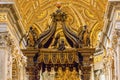 Saint Peter`s Basilica Bernini Baldacchino Vatican Rome Italy