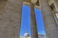 Saint Peter's Basilica Columns Vatican Rome Italy Royalty Free Stock Photo