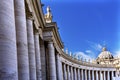 Saint Peter's Basilica Columns Vatican Rome Italy Royalty Free Stock Photo