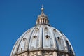 Saint Peter`s basilica dome, Vatican city Royalty Free Stock Photo