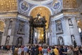 Saint Peter`s Basilica Fresco, Vatican City