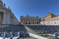 Saint Peter`s Square - Vatican City Royalty Free Stock Photo