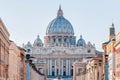 Saint Peter`s Basilica in Vatican City, Italy Royalty Free Stock Photo